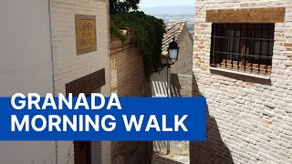 Walk through Realejo Granada  Andalucia Flamenco  Alhambra in Spain [upl. by Llewoh]