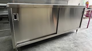 Stainless Steel Cabinet with Sliding Door  Greenland Boutique Hotel [upl. by Rovit]