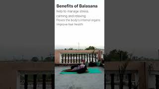 Balasana benefits of Balasana yoga asanas pose ytshorts flexibility yoga morningyoga fitnes [upl. by Millburn]