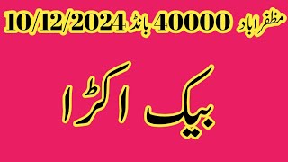 Muzaffarabad 40000 bond back akrra routine 10122024 prize bond guess paper [upl. by Ahsaercal]