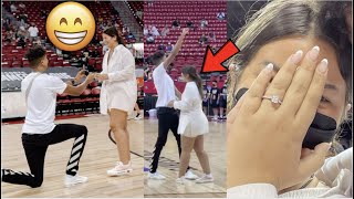 Kristopher London Proposes To GIRLFRIEND Bri At An NBA GAME [upl. by Elna118]