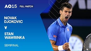 Novak Djokovic v Stan Wawrinka Full Match  Australian Open 2015 Semifinal [upl. by Aitnohs368]