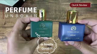 The man Company ocean and ombre perfume Unboxing and Quick review [upl. by Laina]