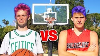 CRAZY 1v1 Basketball HAIR DYE forfeit VS Jesser [upl. by Caputo]