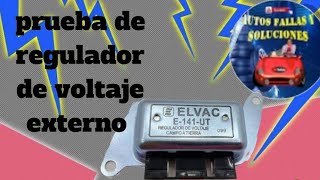 prueba de regulador de voltaje externo [upl. by Agarhs]