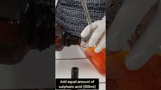 Chromic Acid How to Make and Wash Laboratory Glassware with Chromic Acid Solution HINDI [upl. by Roath]