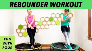 15 Minute Gentle Rebounder Workout Beginner Senior  Earth and Owl Closed Chain Fun With Four [upl. by Pedrotti]