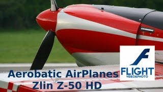 Aerobatic Airplane Zlin Z50 HD [upl. by Nalyt707]