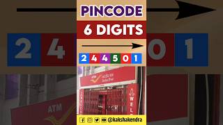 Pin Code Number Kya Hai  Pin Code Kya Hota Hai  shorts pincode gk gkinhindi [upl. by Aimekahs]