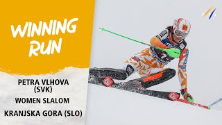 Vlhova makes three Slalom wins in a row in Kranjska Gora  Audi FIS Alpine World Cup 2324 [upl. by Nylidam]