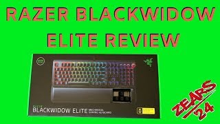 Razer Blackwidow Elite Keyboard Review amp Unbox Yellow switches [upl. by Suinotna290]