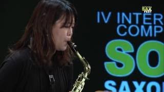 Yumeko Miura 2nd ROUND IV ANDORRA INTERNATIONAL SAXOPHONE COMPETITION 2017 [upl. by Lesly]