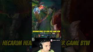 Hecarim W healing and resistances lowkey broken Hecarim Leona leagueoflegends shorts fyp [upl. by Amena]