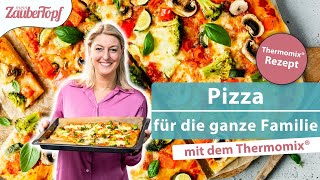 😍 🍕 Pizza selber machen mit dem Thermomix®  Thermomix® Rezept [upl. by Levitus742]