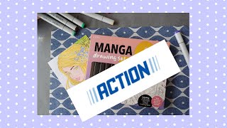 Manga Teken Set van Avec Test  10 Kleurplaten en 7 Markers  Verkrijgbaar bij Action [upl. by Ellerad]