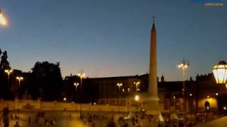 Live webcam Piazza del Popolo Roma  Time Lapse [upl. by Eneli]