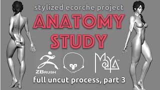 🔴⚫ The Ultimate Female Anatomy Study Uncut Process Part 33 ⚫🔴 [upl. by Ahsikel]