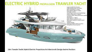 18m Trawler Yacht Hybrid Electric Propulsion Architectureamp Design Andrei Rochian [upl. by Arianna]