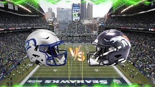 Denver Broncos at Seattle Seahawks Live Reaction Play by Play [upl. by Elbertina]