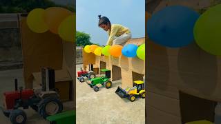 tractor balloon bridge crossing tractor malik ko gussa aaya minitractor automobile ytshorts [upl. by Esirec]