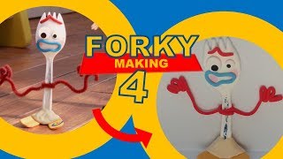 Making Forky Toy Story4  caly 클레이로 포키 만들기 [upl. by Meingoldas844]