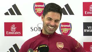 ARSENAL  Embargoed prematch press conference Mikel Arteta Sheffield United v Arsenal [upl. by Albertine]