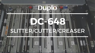 Duplo DC648 SlitterCutterCreaser [upl. by Eniotna]