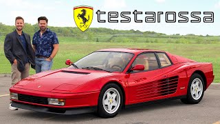 1988 Ferrari Testarossa Review  Driving The Legend [upl. by Aicilif627]