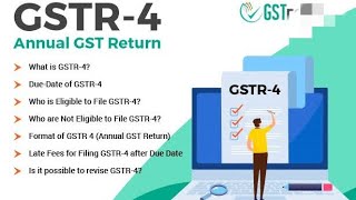 GSTR4 Return filing for COMPOSITION scheme [upl. by Anitrak]