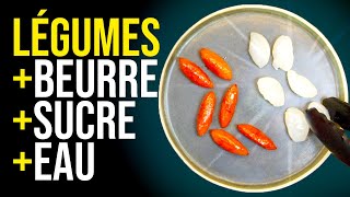 Comment faire des légumes glacés  à blanc et à brun [upl. by Drusi]