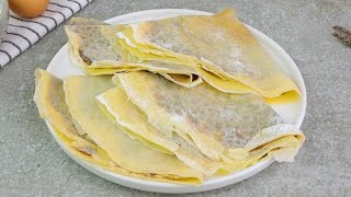 Crepes dolci e salate la ricetta base per farle elastiche e saporite [upl. by Imoian387]