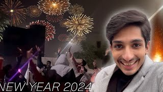 CELEBRATION NEW YEAR 2024♥️ AAJ DANCE KIYA SAB FRIENDS NA😂 funnyvideo friend dailyvlog [upl. by Rephotsirhc]