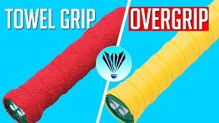 Towel Grip vs Rubber Grip Professional Badminton [upl. by Zwart]