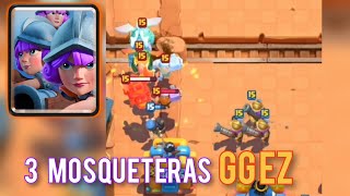 GANA FÁCIL CON 3 MOSQUETERAS EN CLASH ROYALE [upl. by Faber]