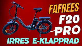 Fafrees F20 Pro im Härtetest Kann ein günstiges EKlapprad im Test wirklich überzeugen 🚲💥 [upl. by Atterehs]