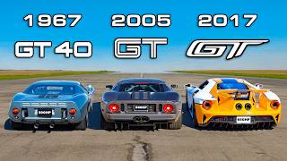 Ford GT Generations DRAG RACE [upl. by Votaw844]