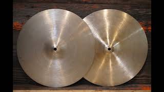 SOLD  Zildjian 14quot Avedis 1960s New Beat HiHat Cymbals  8661230g [upl. by Aurore]