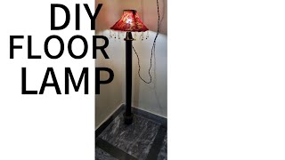 DIY FLOOR LAMP 🛋️ ldeas [upl. by Phelan782]