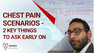 Chest Pain Scenarios  2 key things to ask early on [upl. by Antoinette892]