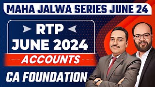 CA Foundation Accounts RTP June 24 Complete Solution  ICAI RTP June 24  AC Revision Test Paper [upl. by Niriam]