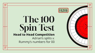 The 100 Spin Test  H2H1 Rummys Numbers for 00 Tables v Adrians Splits [upl. by Sihtam]