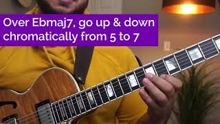 Jazz Hack Use this Major Bebop Lick over Ebmaj7 [upl. by Yelahc43]