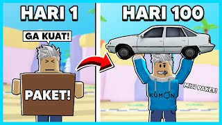 Perjalanan Tukang Paket Menjadi Kuat NGANGKAT MOBIL  Delivery Man Simulator Roblox [upl. by Rosenfeld]