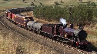 Steam Train to the Riverina  3265 to Junee Australian Trains [upl. by Corder]