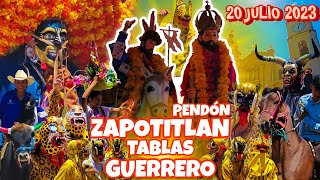 Pendón Zapotitlán Tablas Guerrero  20 Julio 2023 [upl. by Krm]