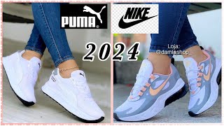 TENIS DE MODA 2024 MUJERTENIS DE MARCAS ORIGINALES PUMA Y NIKE 2024 tendencias deportivas [upl. by Bohlen540]