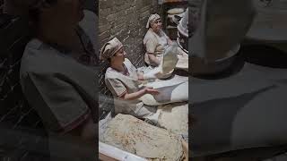 Making of Bread The Armenian Lavaash in Yerevan made in the Tandoori [upl. by Rhodes]