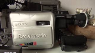 Sony Betamovie bmc 100P 1980 Camera vidicon betamax tube [upl. by Greysun18]