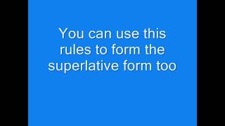 David Cutillas  Comparative and superlative adjectives song [upl. by Akemot985]