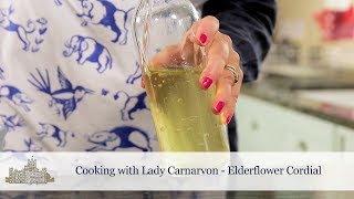 Cooking with Lady Carnarvon  Homemade Elderflower Cordial [upl. by Merth]